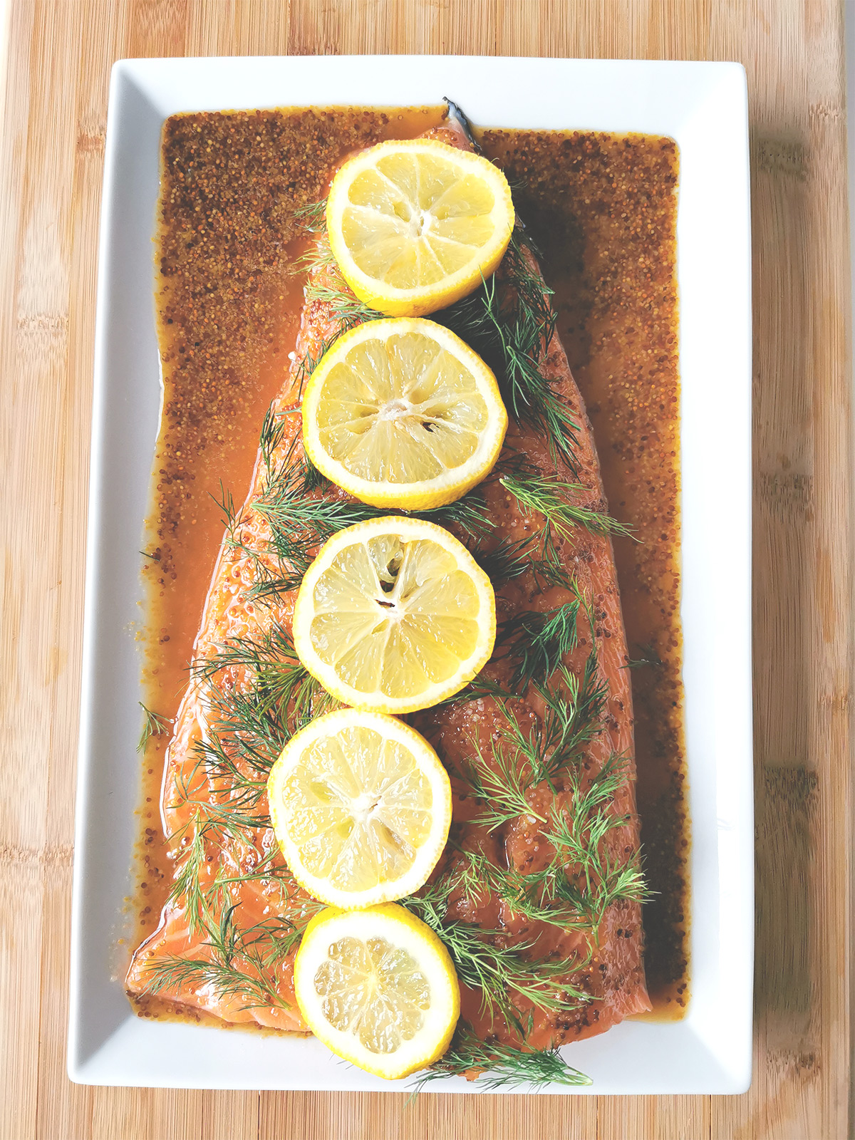 Gravlax de saumon